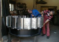 Delavniška montaža turbine